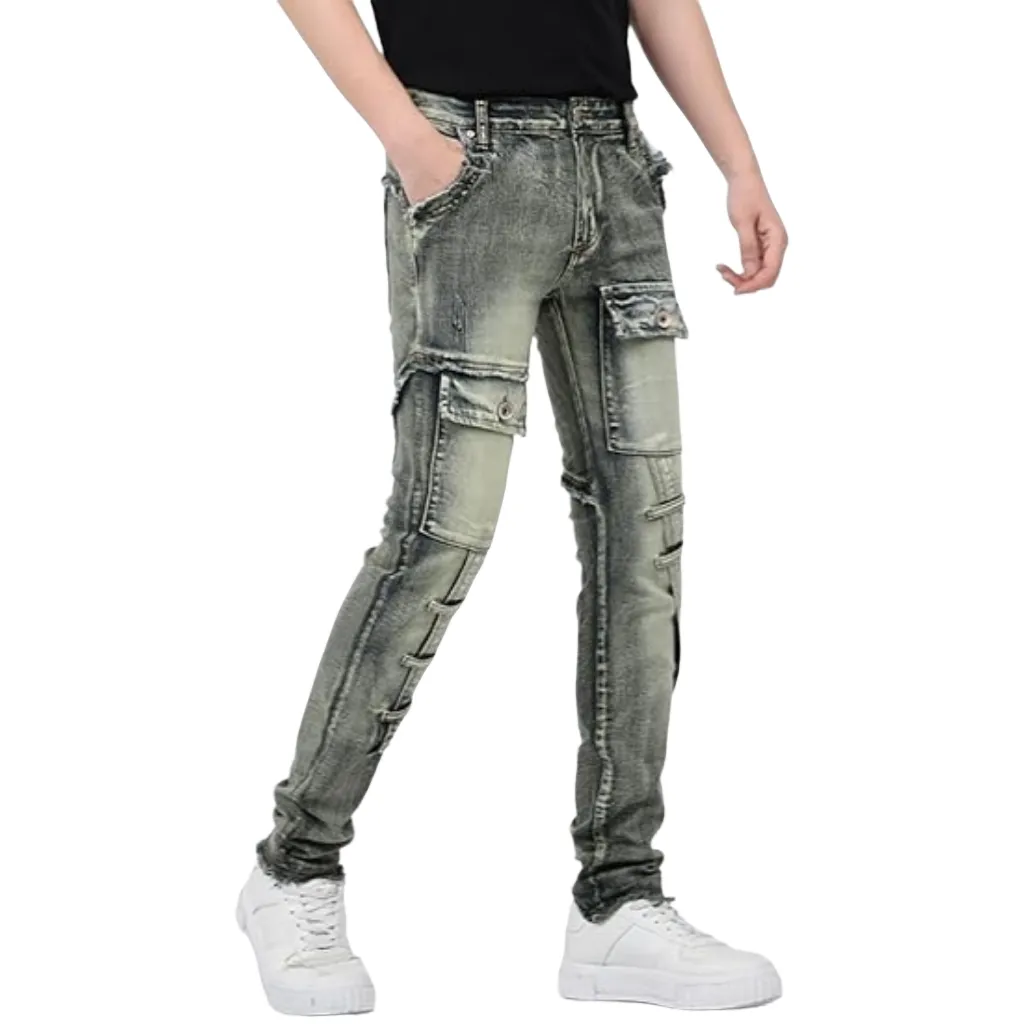 Men's Jeans Slim Straight Denim Pants Y2K Hip Hop... From Dh1102134228 ...