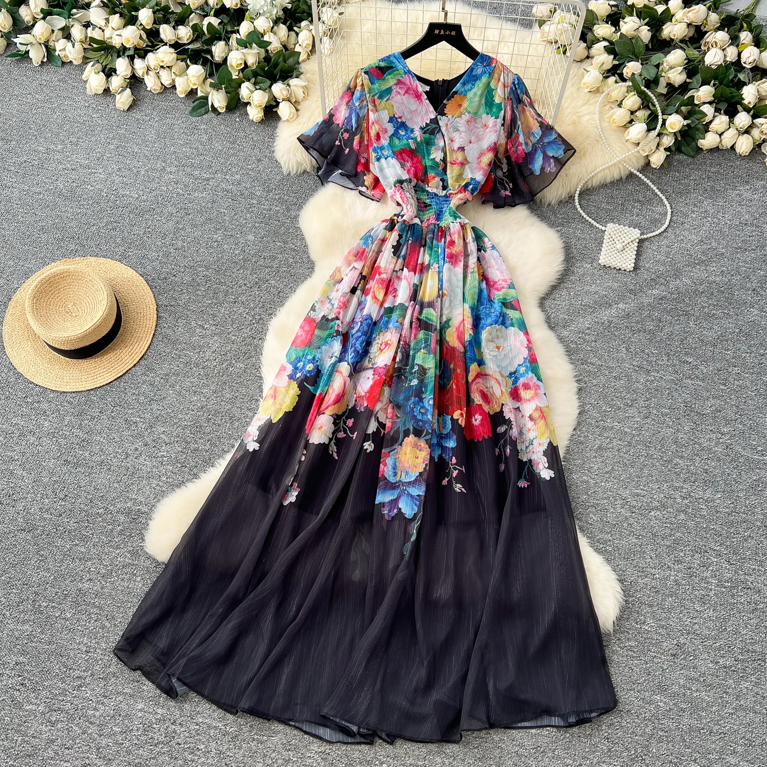 sachin and babi light blue dress Still Yours Satin Maxi Dress - Chocolate main image 1