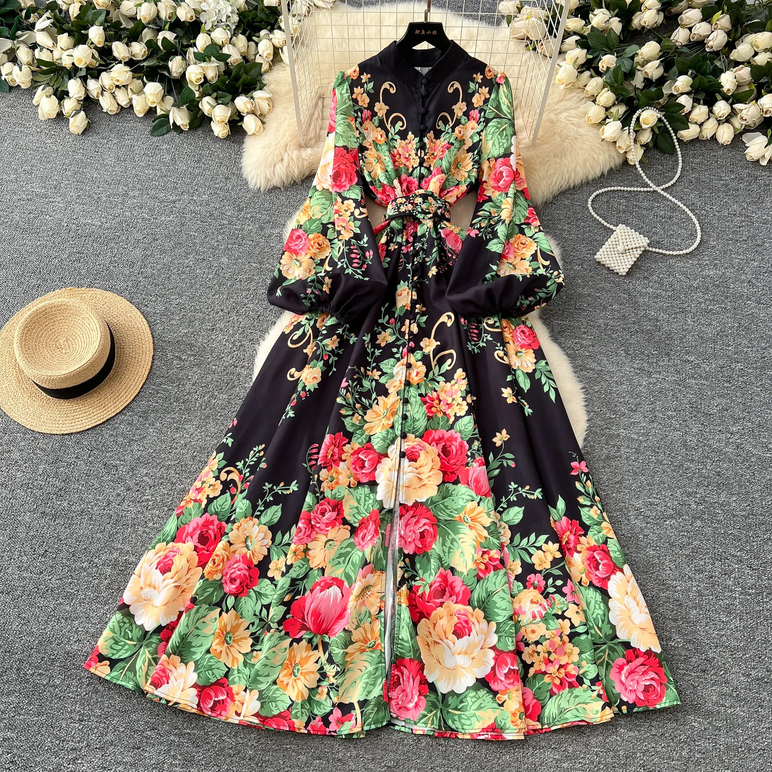 Yellow Summer Print Floral Maxi Dress For Women ... From Xiongstore, $37.19  In Bulk | DHgate.Com