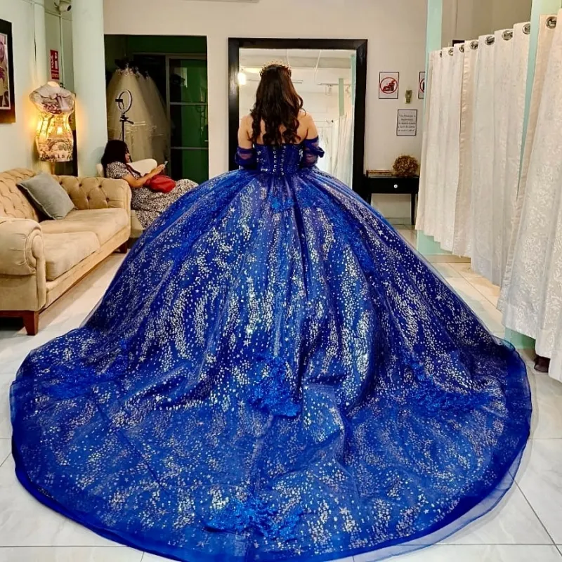navy blue sweet sixteen dresses Quinceanera Off Shoulder Ball... From Zaomeng321, $277.39 Dont settle for ordinary BRIDESMAIDS Black 3D Flower Spaghetti size:US Shoe Size 8-12