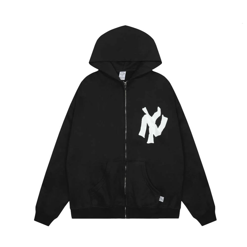 Akimbo Club Camo Zip Hoodie Velvet Loose Fit Hip Hop Style From