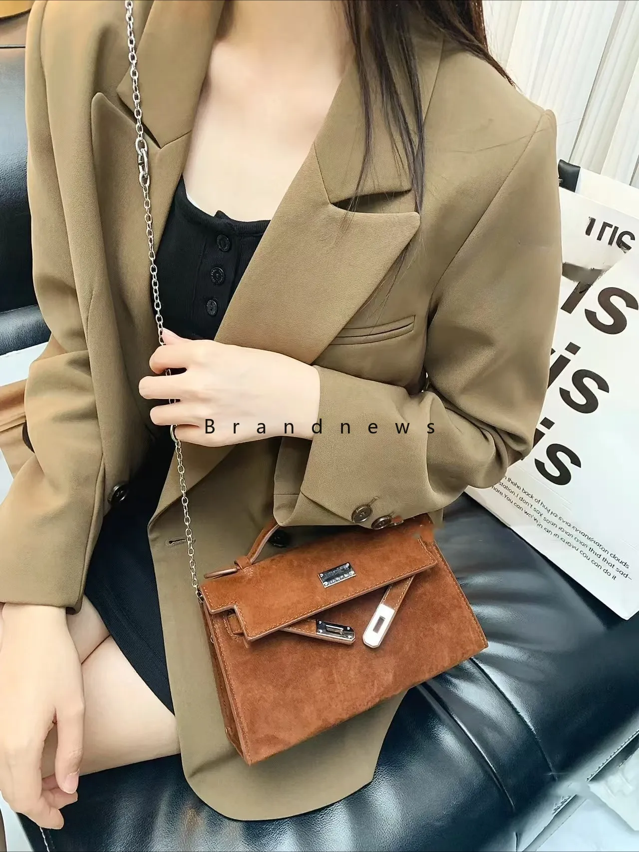 TAVIMART  -  Leopard Print Design Armpit Bag Fashion Women Bag High Quality Shoulder Bag Small Square Bag
