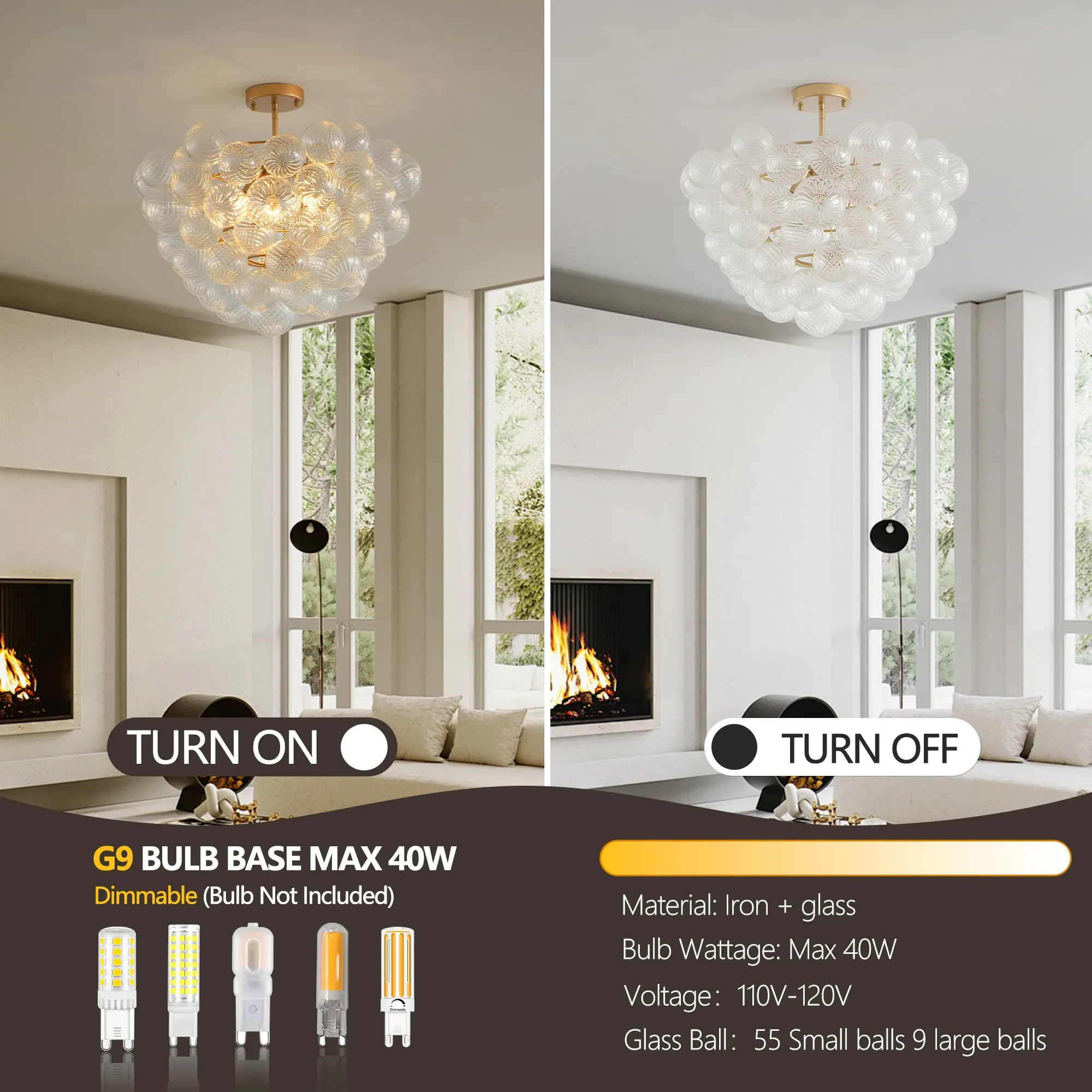 Threaded Led Light 20 Inch Gold LED Pendant Light Clear Threaded Glass... From Hongpu ...