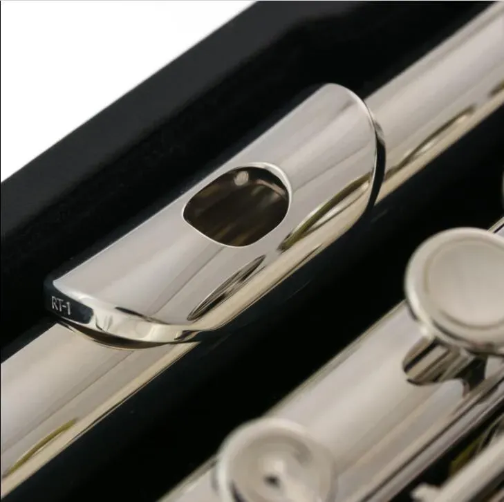 Sankyo CF401 FLUTE ETUDE C Key E Split French Buttons Professional Silver Plated FLute C tone 17 Holes Open Flute Copy