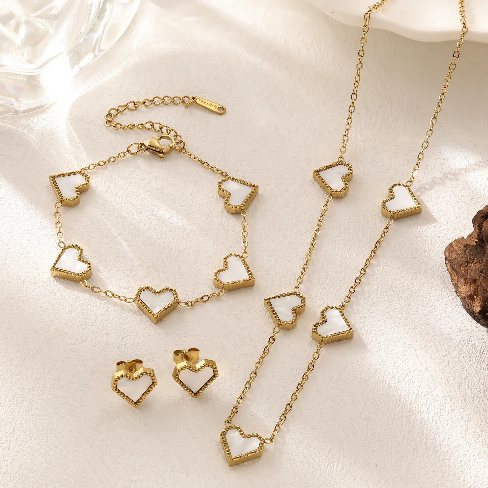 Y2K Retro 18K Stainless Steel Jewelry Set ... From Lxpang, Rs 