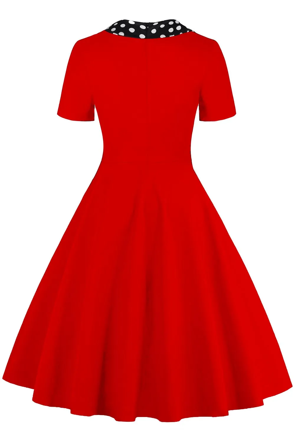 casual retro dresses Nerohusy 1950s Polka Dot Swing Dress for Women Short Sleeve Peter Pan Collar Dresses Casual Vintage Party Dress,Green,M, Women's, Size: Medium