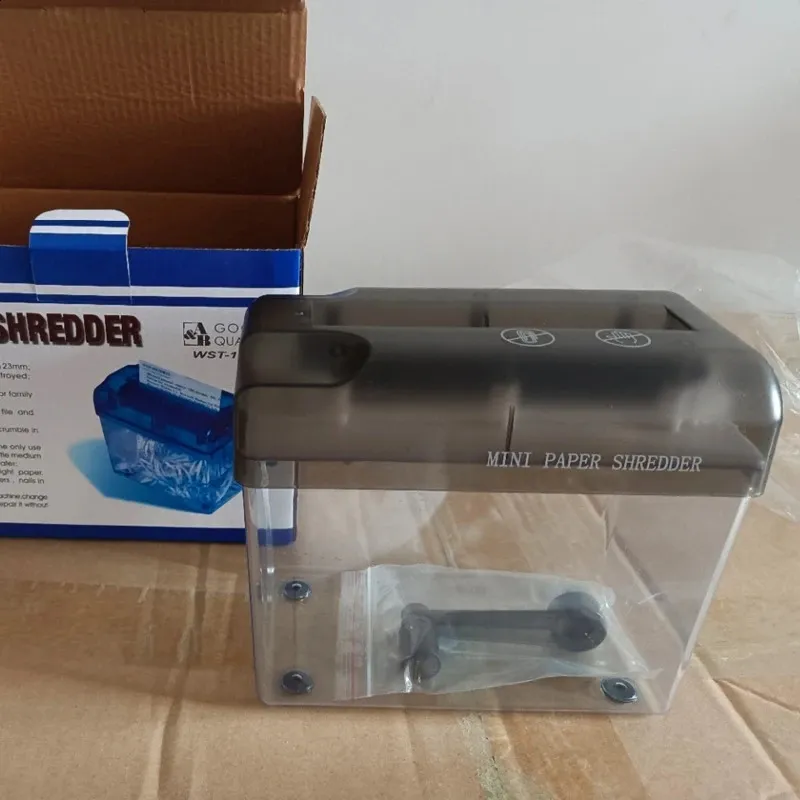 Mini Manual Shredder Portable A6 Hand Paper Cutting Shredder Strip-cut Machine Office Teaching Supplies Durable Cutter 250114