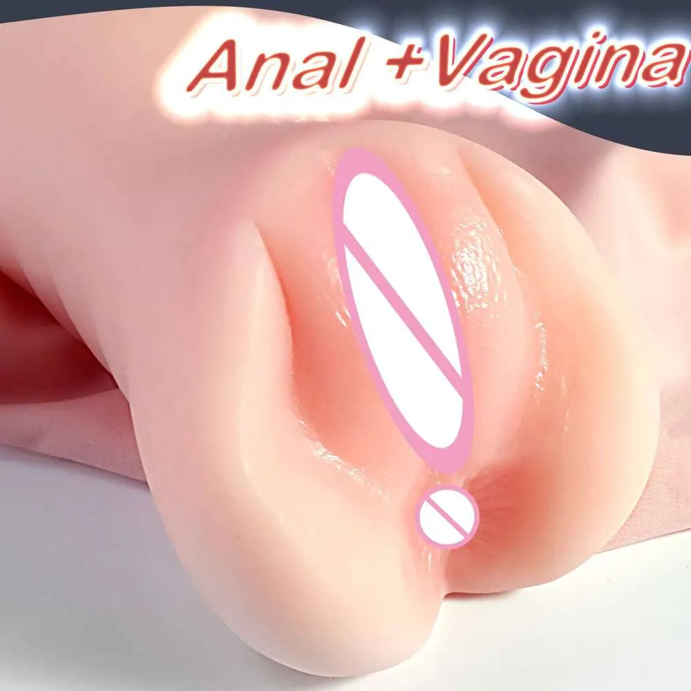 3D Realistic Textured 2-in-1 Male masterbation cup...