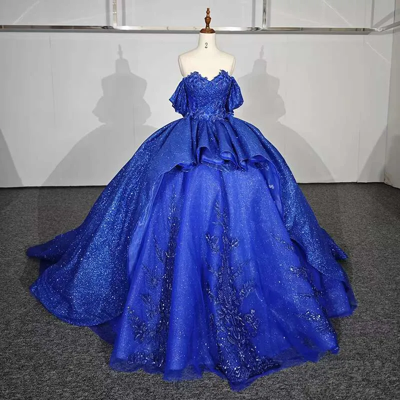 Stylish Princess Quinceanera Dresses, Cap Sleeve Ball... From Babynice888,  $1,209.88 | DHgate.Com