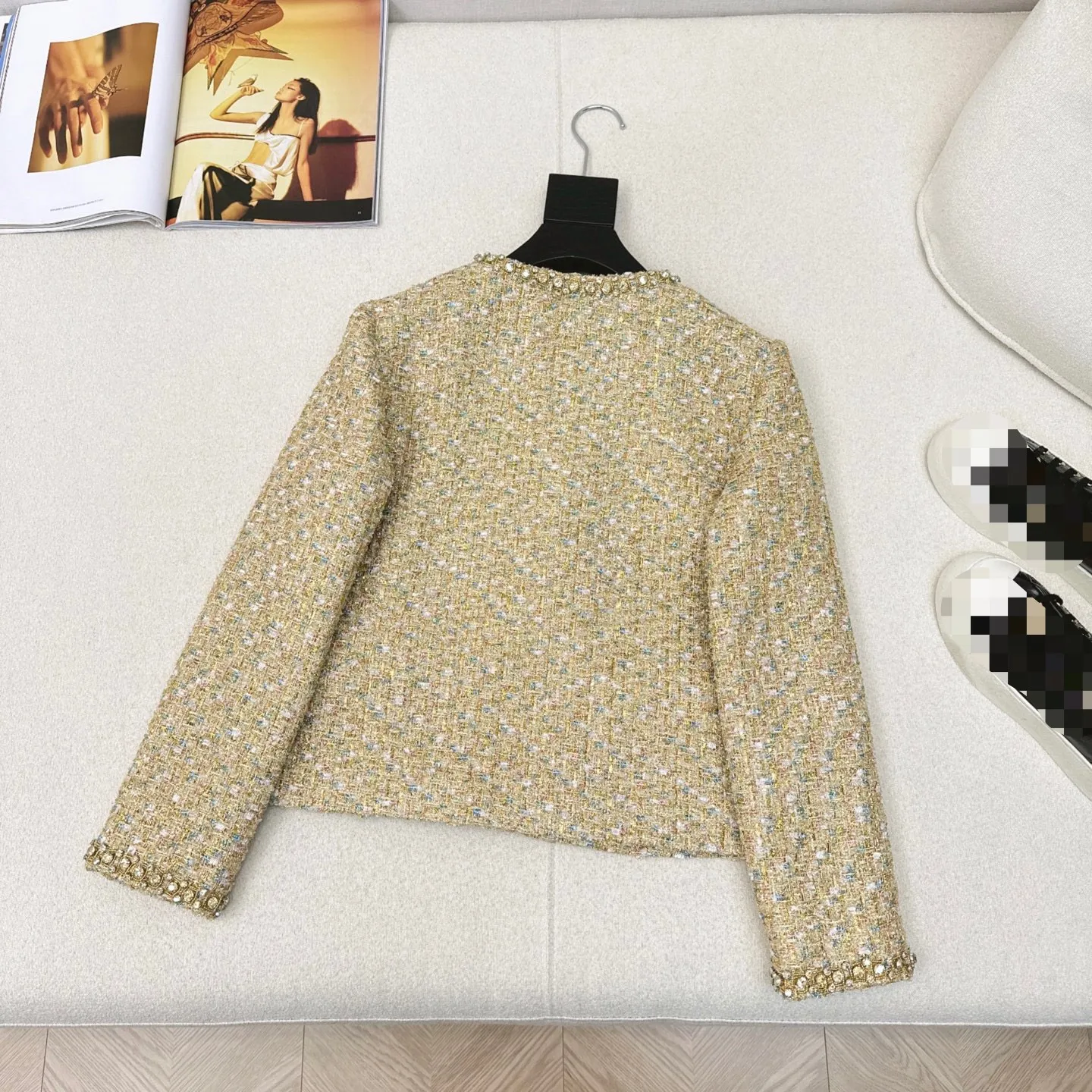 gold dress jacket womens Women's Long Sleeve Glitter Sequin Blazer Suit Jacket Formal Coat Outwear  Gold