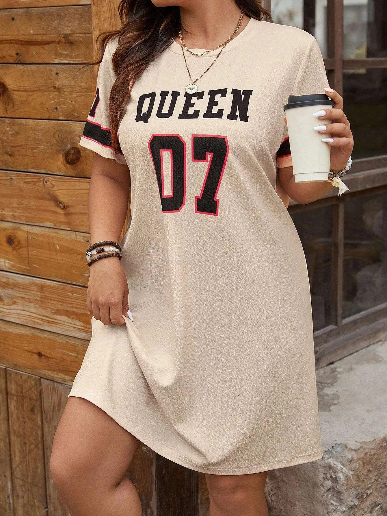 Womens Plus Size Geometric Print Tenniscore Dress... From Clothes0612,  $30.56 | DHgate.Com