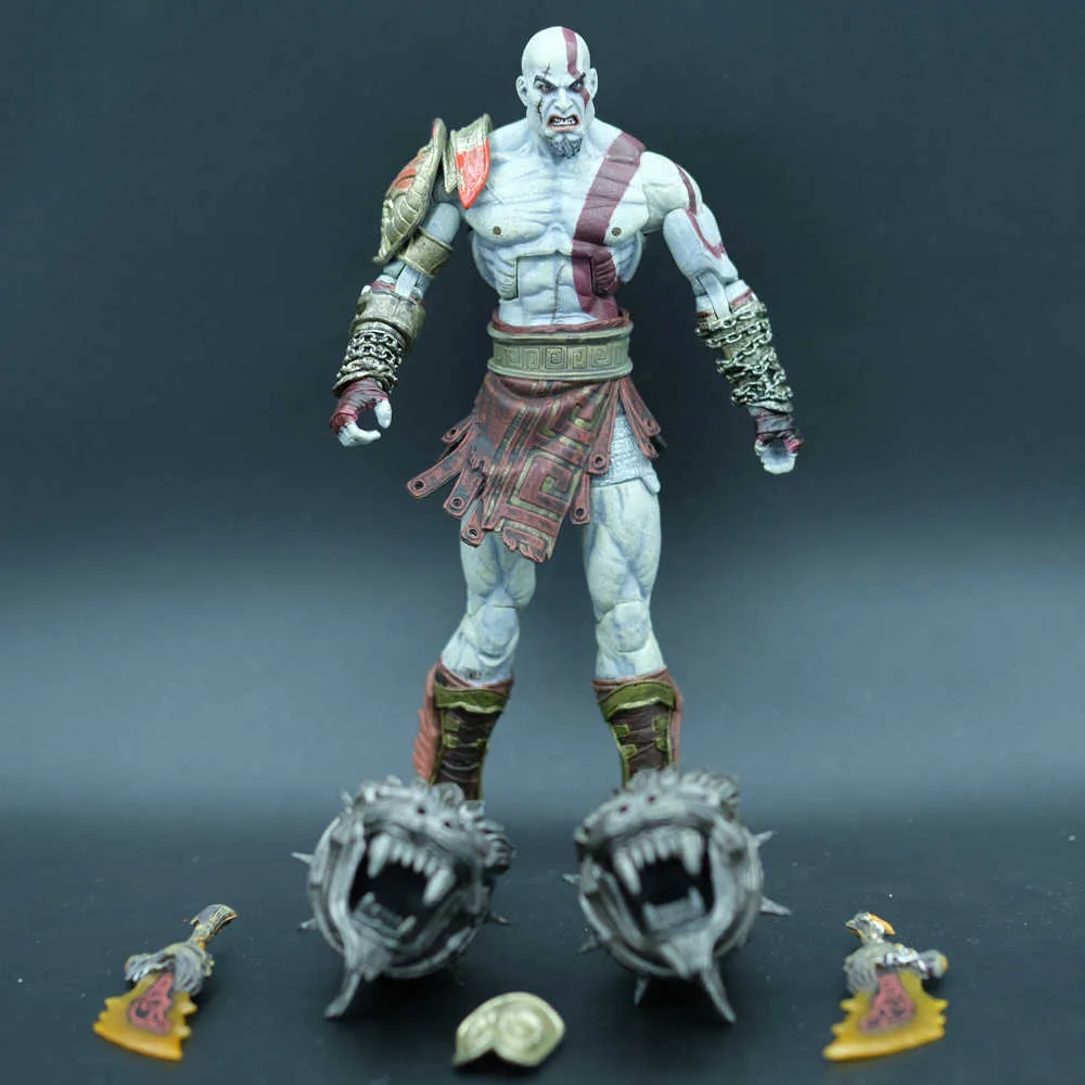 Figurine God Of War Kratos Et Atreus NECA 19cm, PVC, Jeu Vidéo, Neuve Sous Boîte