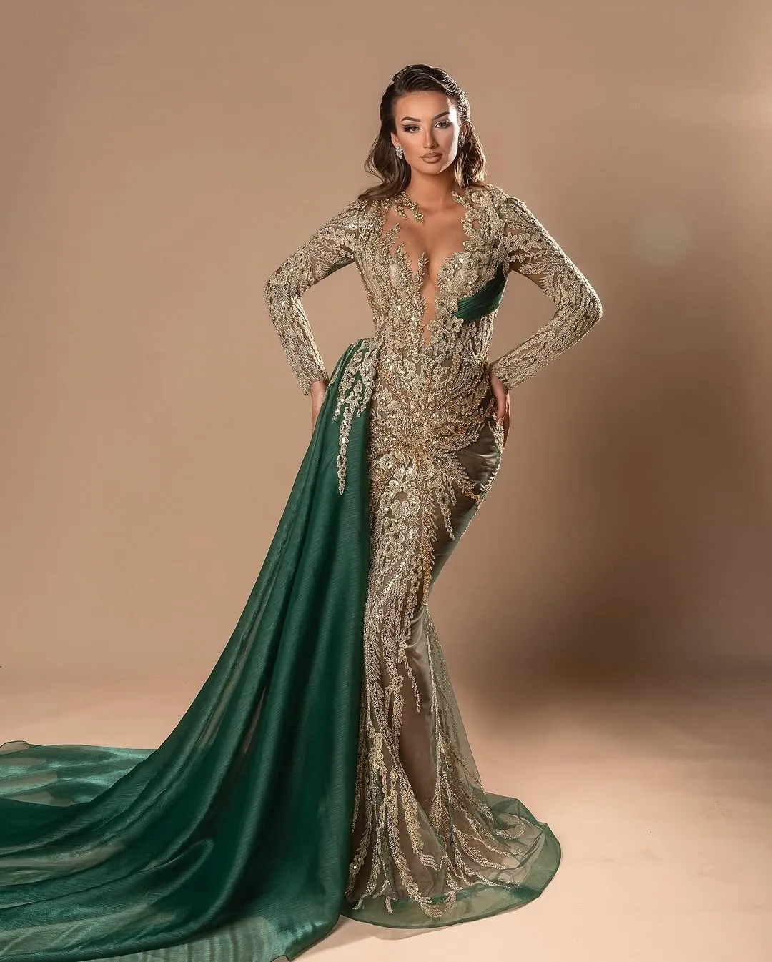 long dresses with tail Jovani 26134 Side Tail Fitted Long Formal Prom Dress
