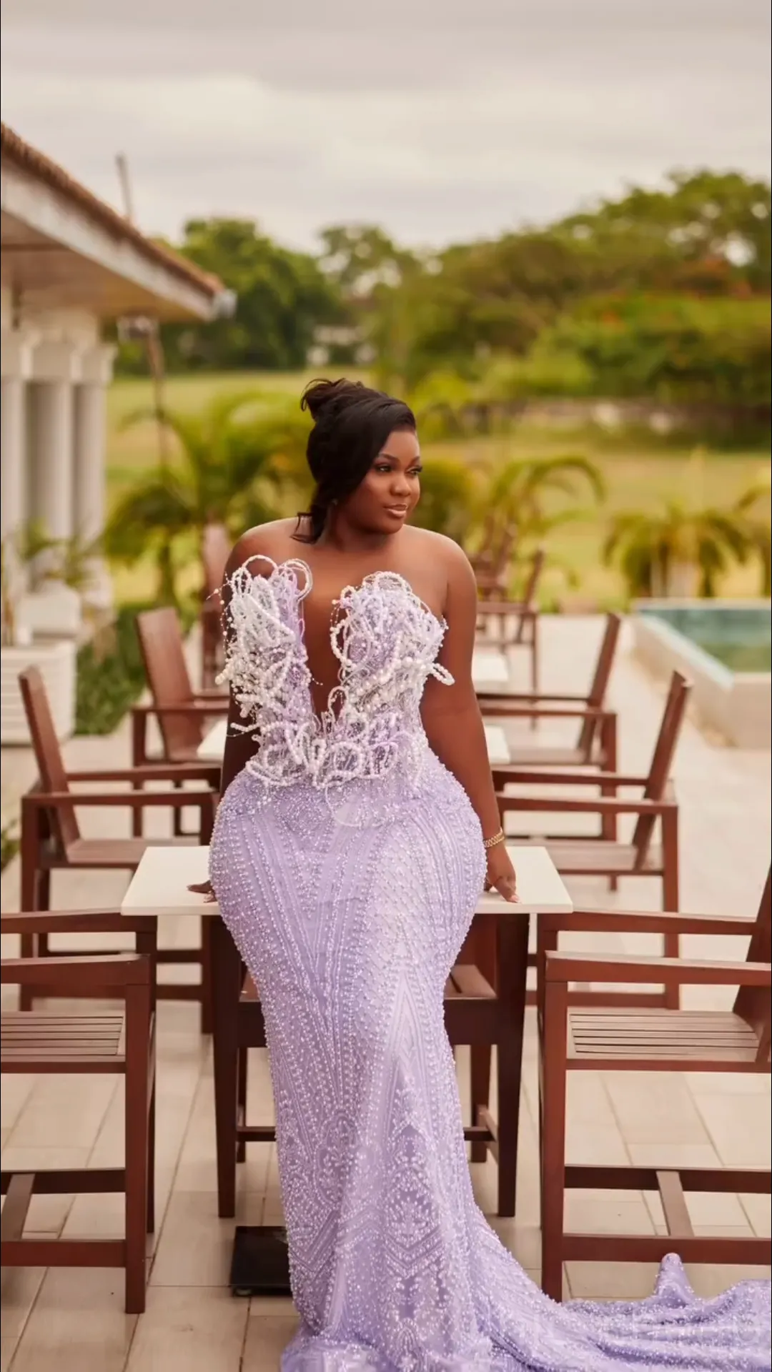 Customized Mermaid Two Silver Sparkly Prom Dress - Illusion Sequined Evening Formal Party Gowns for Second Birthday and Special Occasions - Plus Size