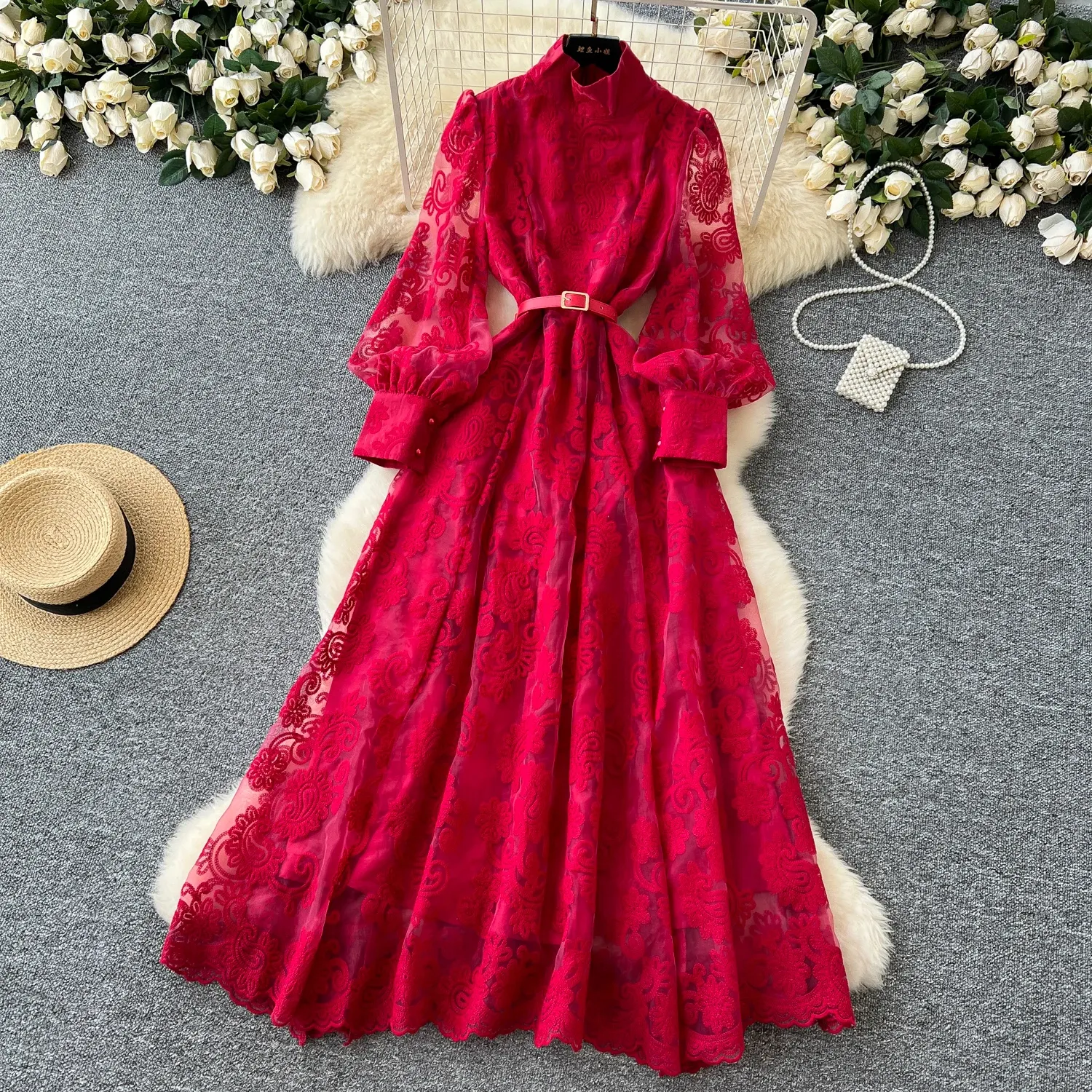 knee length dresses for ladies Delilah Lace Tube Dress