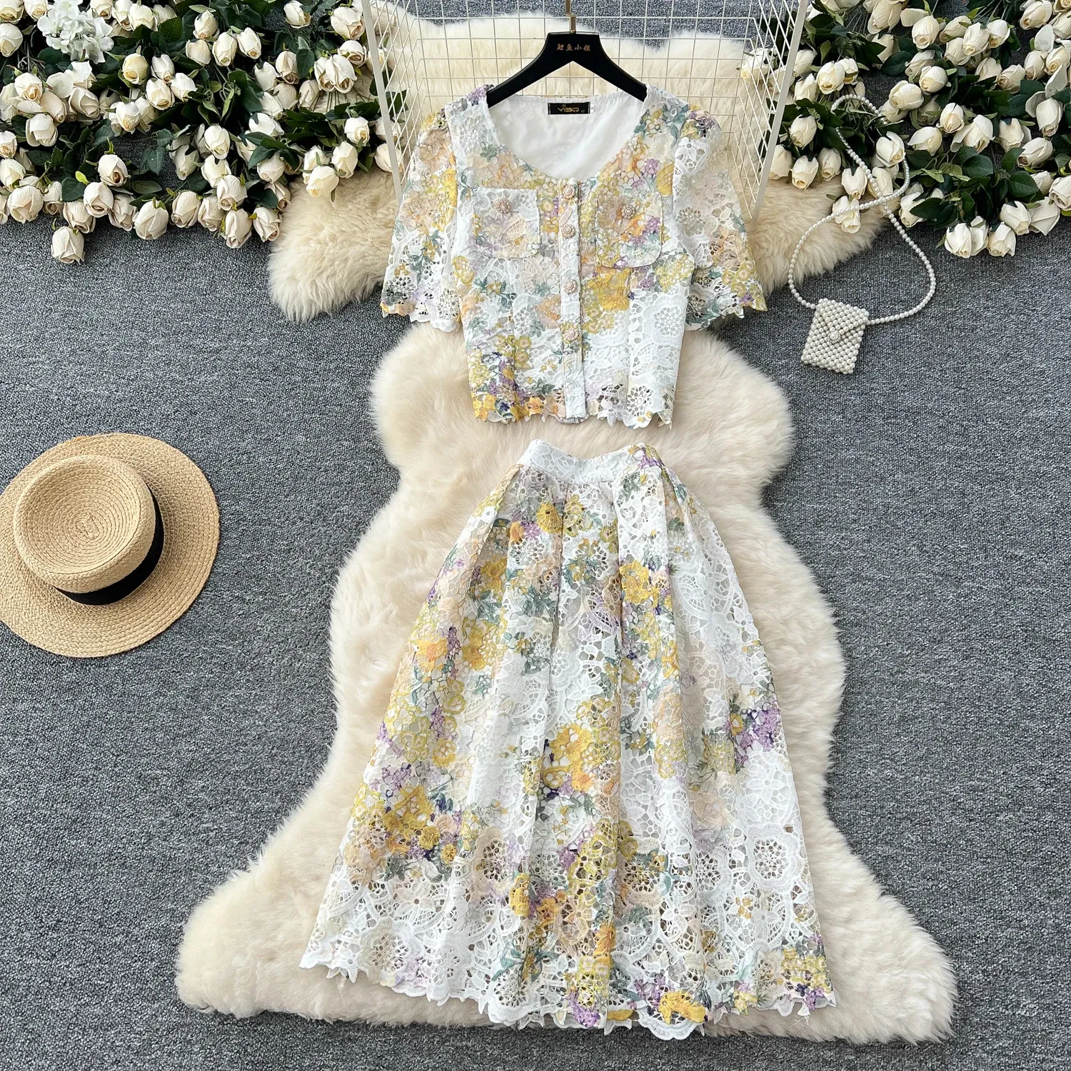 chinese dress ladies Margot Lace Midi Dress in Black