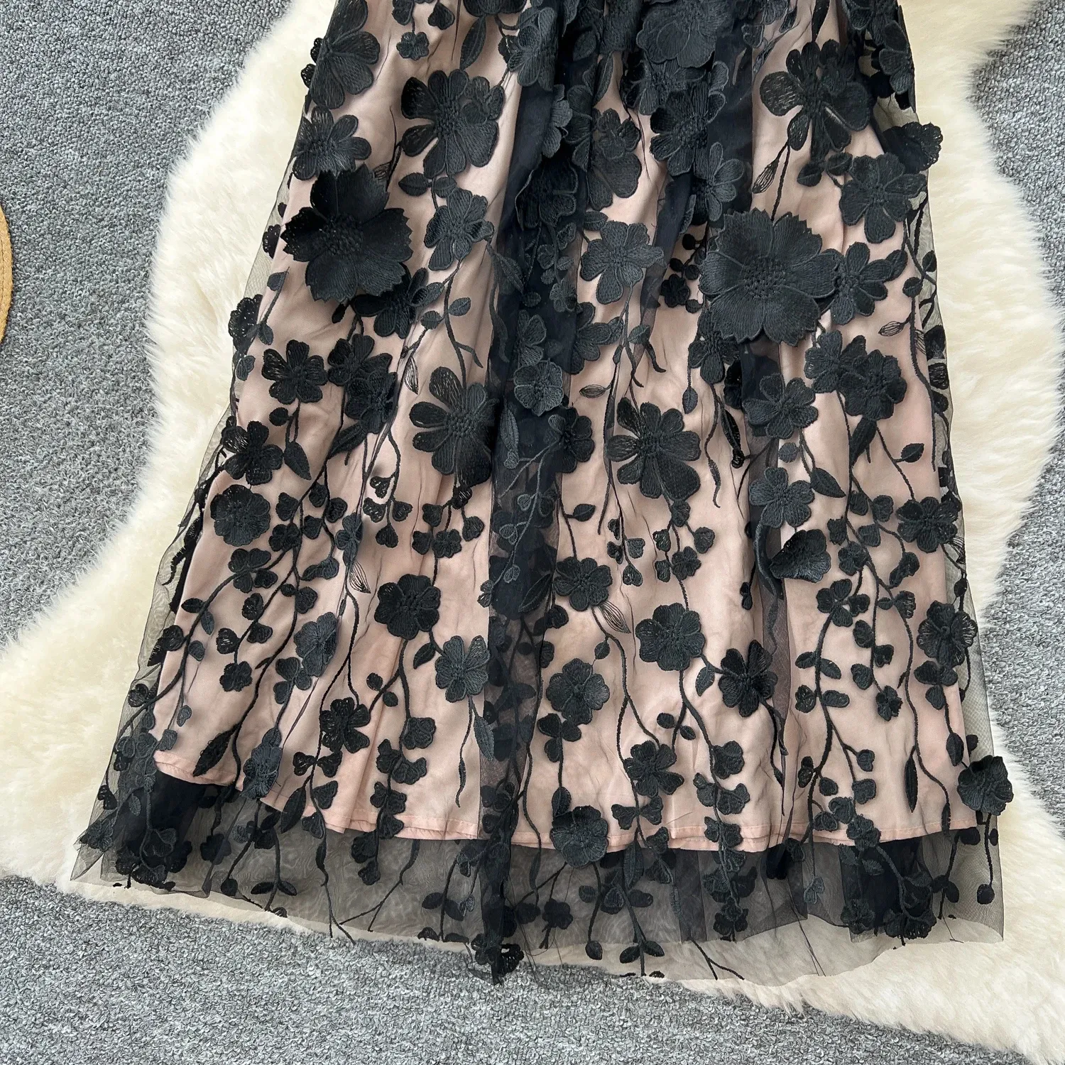 Casual Dresses Runway Summer Luxury Mesh Embroidery... From Xiongstore,  $40.21 | DHgate.Com