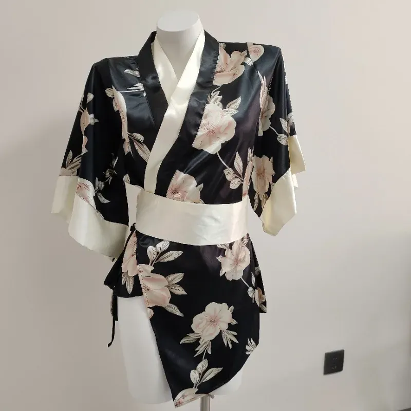 Ladies Japanese Kimono Dress Black Floral Kawaii... From Hshshsj111, Rs.1,891.34 | DHgate.Com Ladies Japanese Kimono Dress Black Floral Kawaii... From Hshshsj111, Rs.1,891.34 | DHgate.Com