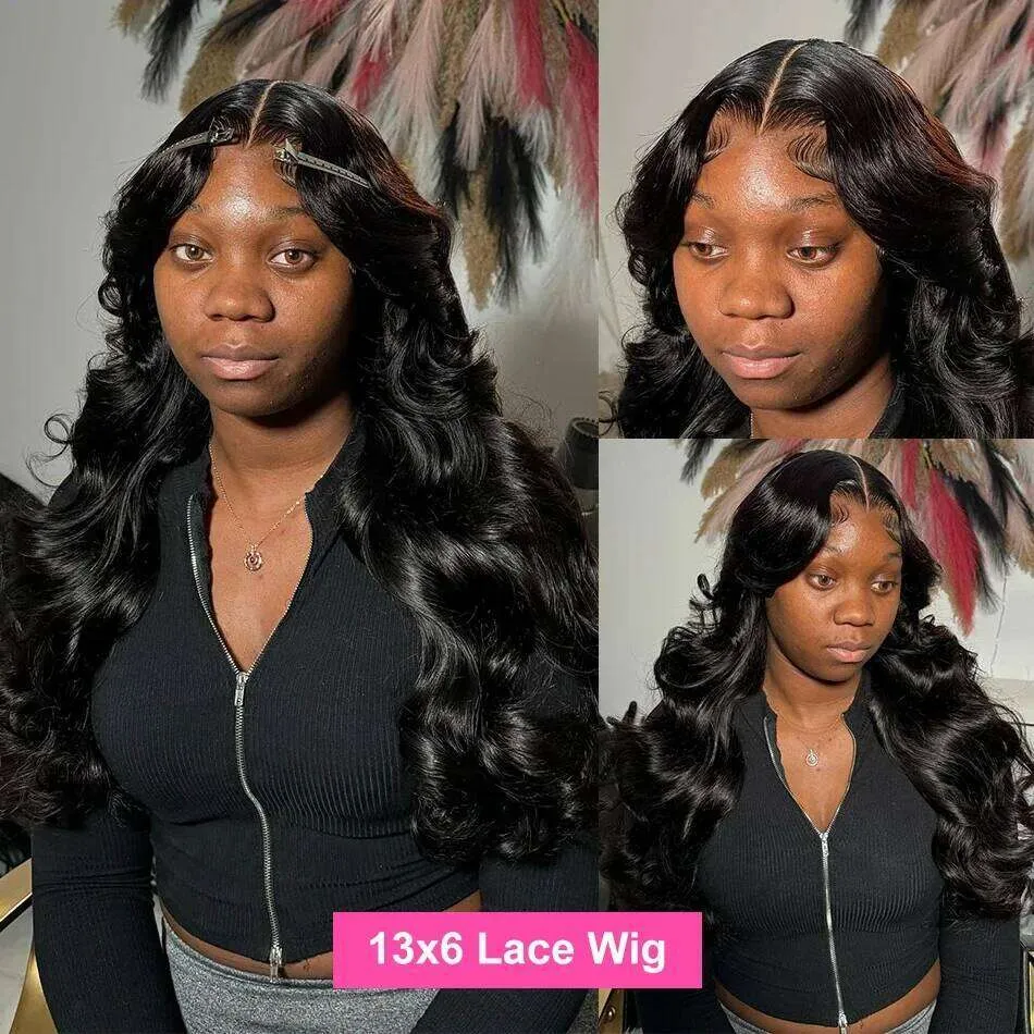250 Density Body Wave 30 40 Inch 13x4 HD Front Human Hair  display picture 3