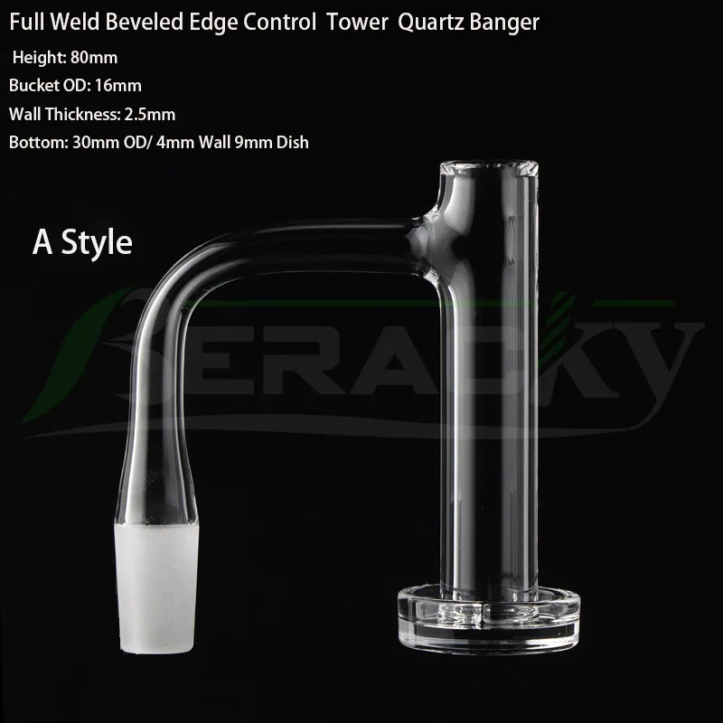 Beracky Full Weld Beveled Edge Control Tower XL Terp Slurper Quartz ...