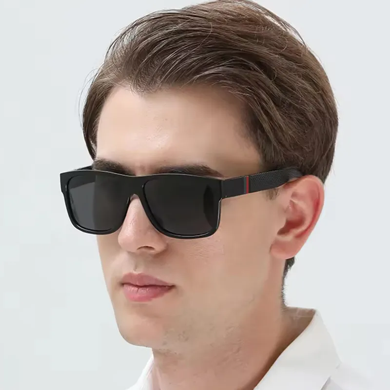 CB Square Polarized Sunglasses Men Women Retro Driving UV400  display picture 3