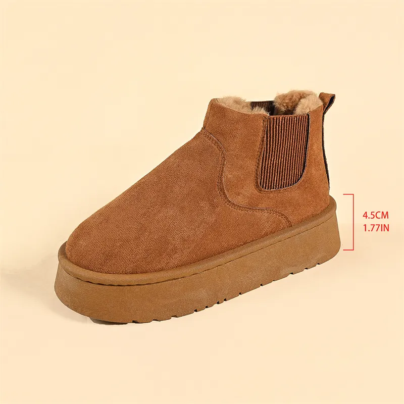 Botines de invierno de diseño para mujer impermeables antideslizantes_voghion.com