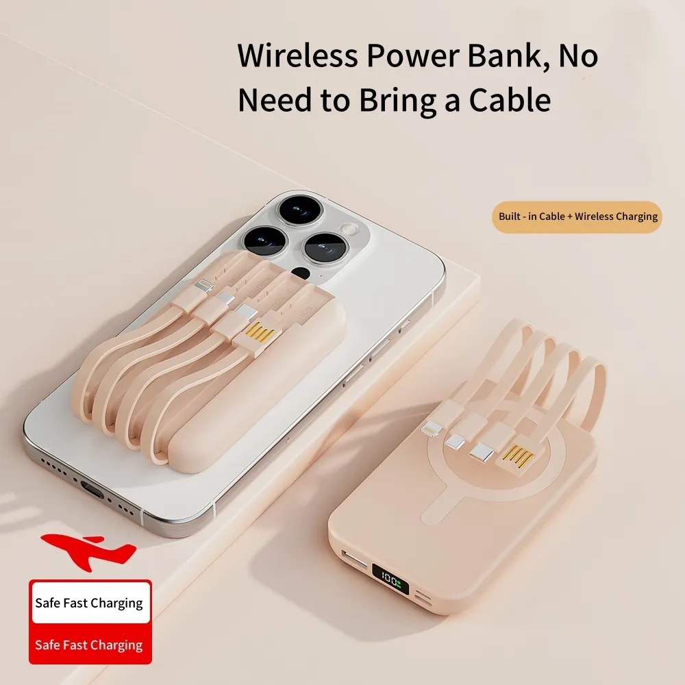 Ahorra a lo Grande en Compras al por Mayor de Cargador Inalámbrico De 20W  Cargador Portátil Recargable Con Cable Inalámbrico A Cable Inalámbrico A