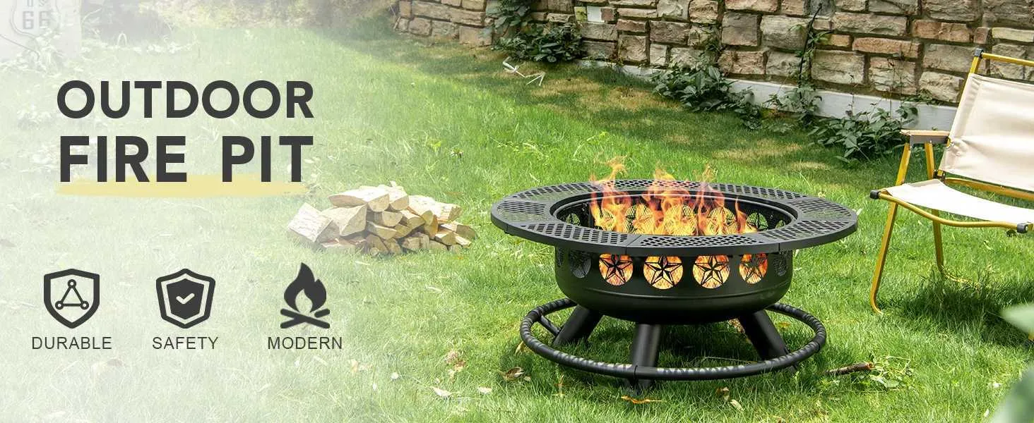 Parrilla De Cocina De 36 Pulgadas, Hoguera Para Barbacoa De Leña Al Aire  Libre Con Tapa, Hoguera Para Exteriores 3 En 1 Para Hoguera En La Terraza  Del Patio Trasero De 83,61 € | DHgate, image size:1464x600