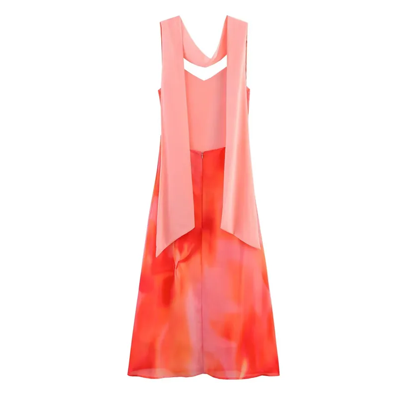 UNIZERA Womens Printed Long Scarf Dress Casual Backless Design For Spring  And Summer From Pbza, $11.63 In Bulk