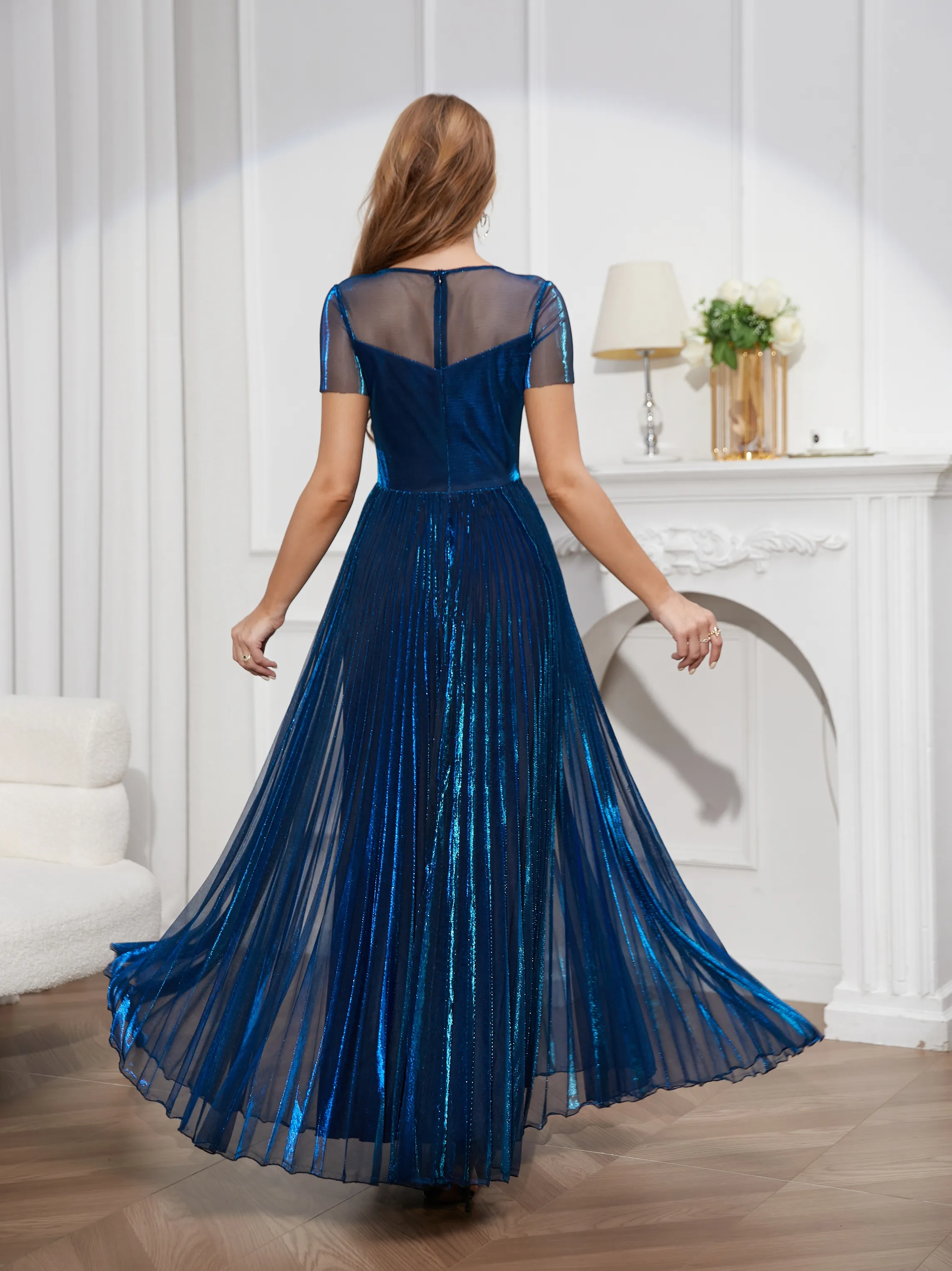 pleated tulle formal dress Sky Blue Ruched Tulle Princess Dramatic Tiered Lily Formal Dress in Deafjourney