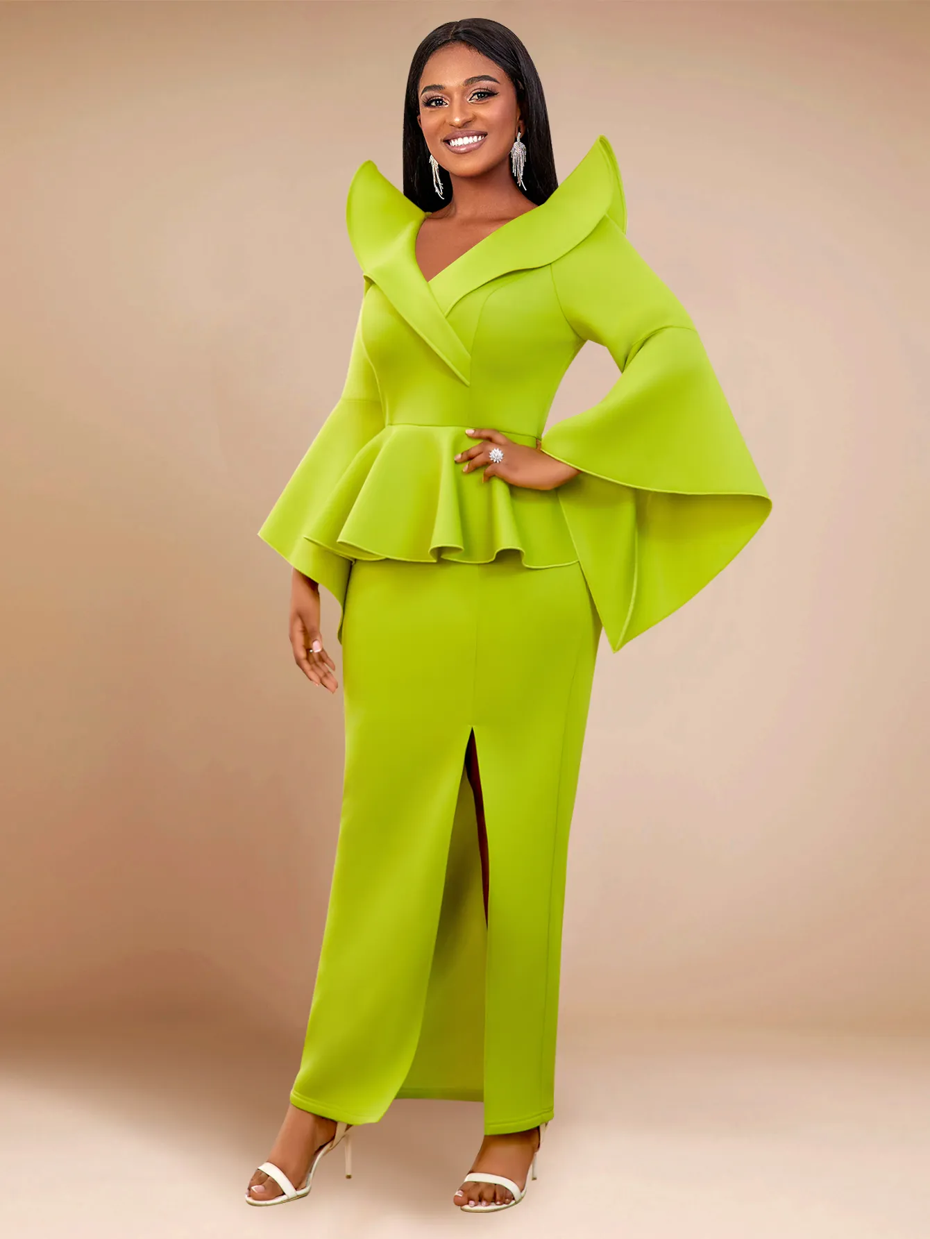 long sleeve peplum dress AOMEI Women's Black Mesh Patchwork Bead Bodycon Knee Length (S,Small) : Clothing, Shoes & Jewelry %0D%0A%0D%0A%26nbsp%3B%0D%0A%0D%0A%26nbsp%3B%0D%0A*%26nbsp%3BOrder%20one%20size%20up%20for%20a%20relaxed%20fit Women s Green Velvet V-Neck