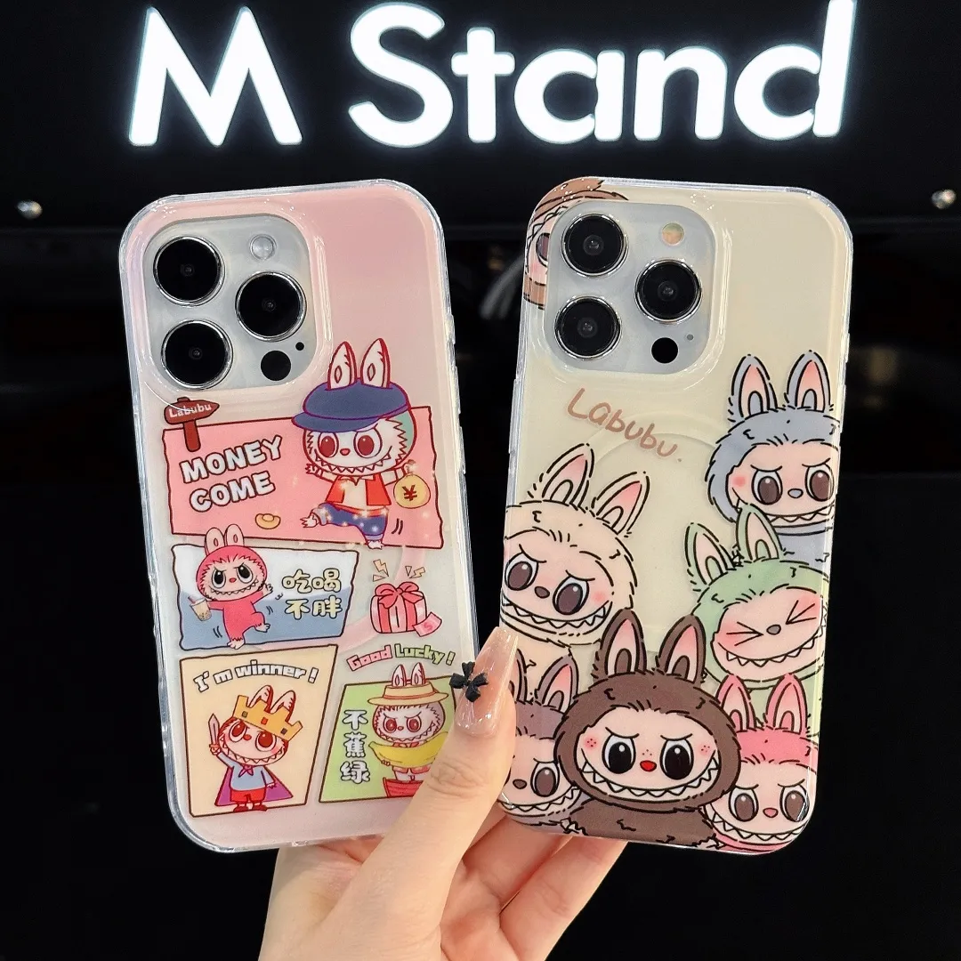 Kawaii Cartoon LABUBU Magnetic Phone Case For IPhone... From Htphonecase,  $4.77 | DHgate.Com