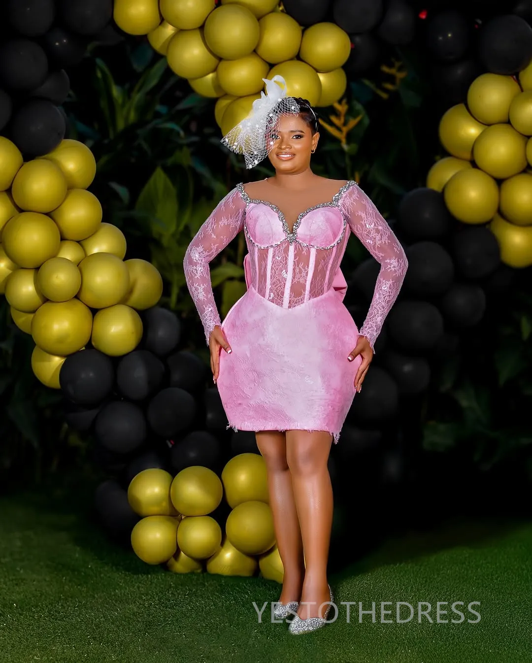 2025 Plus Size Pink Cocktail Dresses For Women... From 134,59  | DHgate