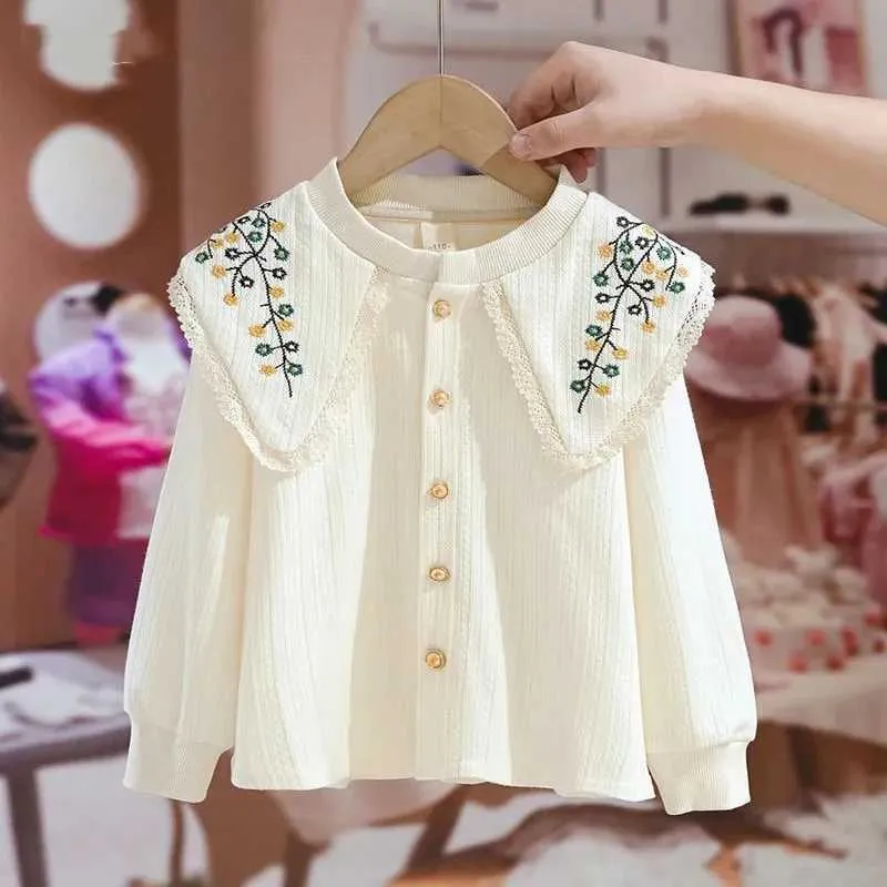 girls dress shirt Girls' Embroidered Button Up Shirt