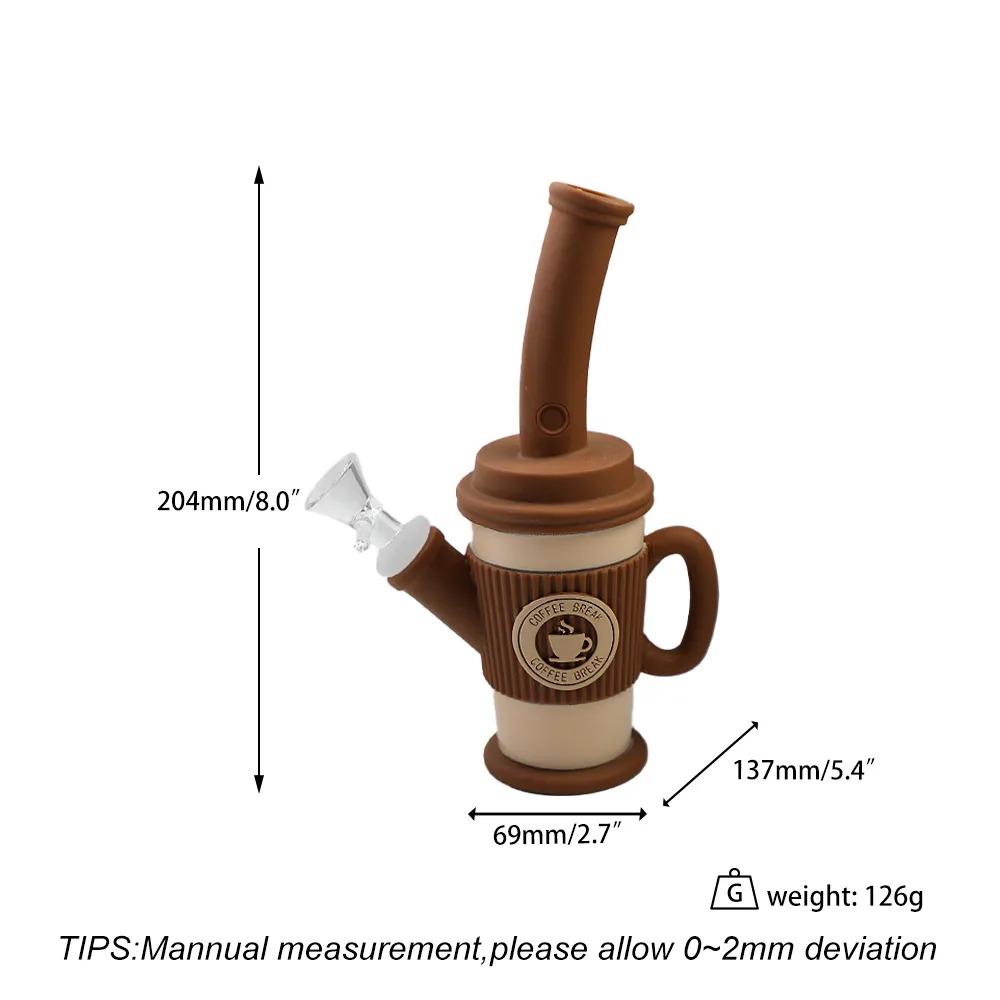 Unbreakable Coffee Cup Shape Silicone Water Pipe Mini... From 7,48  |  DHgate