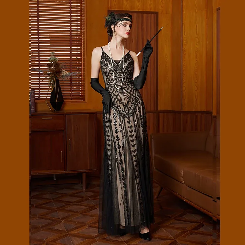 1920s Great Gatsby Evening Dress Vintage Sequin... From 88,85  | DHgate