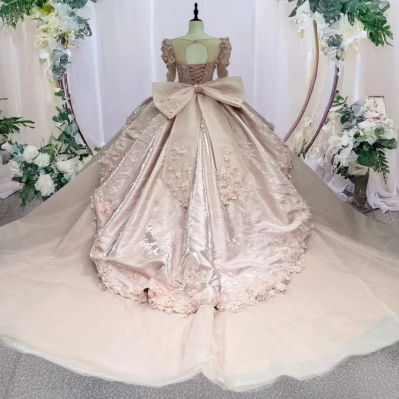 light pink sweet 16 dresses Classic Ball Gown Sweetheart Neck Off Shoulder Sleeveless Flower Lace Appliques Baby Tulle Princess Prom Party Gown Quinceanera Dress For Normal time Sweet 16 Light Pink Xv