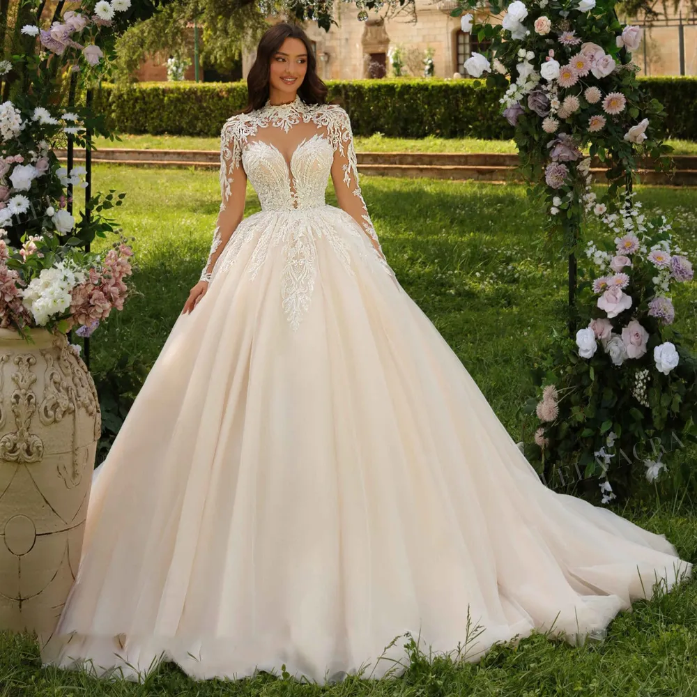 classic royal wedding dresses Lace A Line Bridal... From Luceefu, Rs.34,697.62 Sleeve Length:34 Collar Type:BOAT- BATEAU Marriage Backless Tunic Dress /