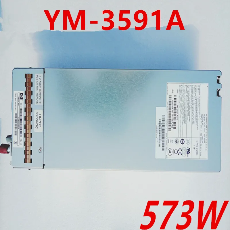 for YM-3591A 592267-001 573W MSA2000 P2000G3 Disk Enclosure Power Supply 592267-001 481320-001 YM-3591A MSA2000 MSA2300 573W Server Power