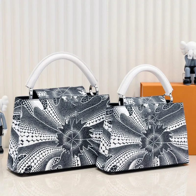 Authentic Original Quality Designer Tote Bag Classic Saffiano Retro Totes Bags Fashion Handbags Genuine Leather Women Business Capucines BB Bags