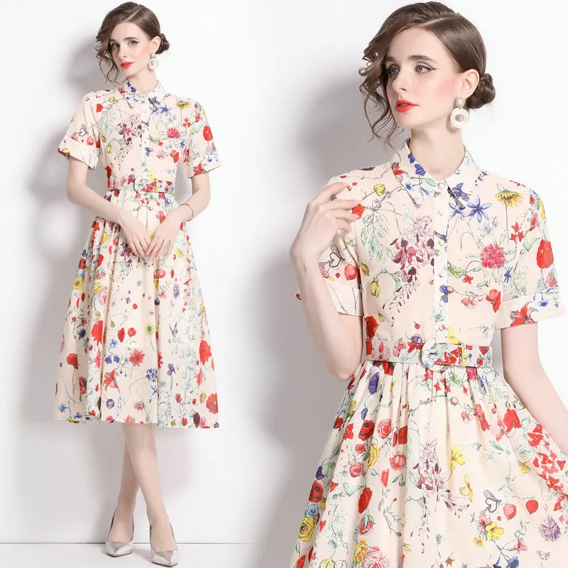 Effortless Elegance Short Sleeve Summer Dress Effortless Elegance Short Sleeve Summer Dress