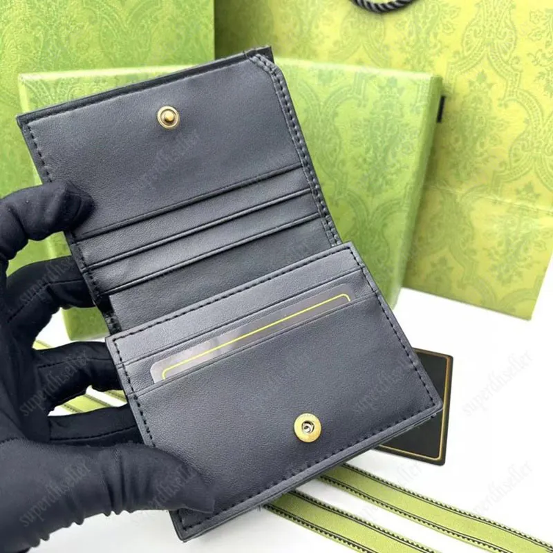 Women Wallet Luxury Designer Purse Lady Card Holder 2 Colors Bags Luxurys Handbags Womens Wallets Coin Pocket Square Bag Mini Handbag