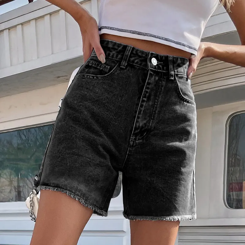 Summer Hot Pants For Women: High Waist Distressed Denim Shorts