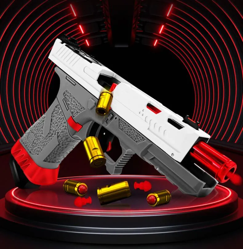 Metal Airsoft Blowback Pistol Realistic G1 Manual Soft Bullet Blaster Toy Handgun Automatic Continuous Shell Throwing for Adults Boys 2024 Gifts